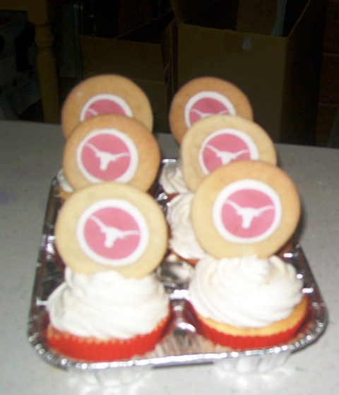 Longhorn Logo Cupcakes