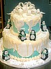 Adult Birthday Cake - Penguins