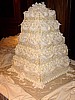 Fondant Drapes, Hand Painted Scroll Cake