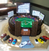 Baseball Field in Chocolate Fudge