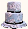Blue "Needlepoint" Inspiration Cake