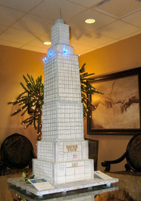 Building Cake - Empire State Cake