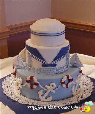 Little Sailor baby Shower Cake