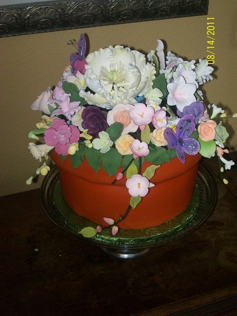 Flower Pot Cake