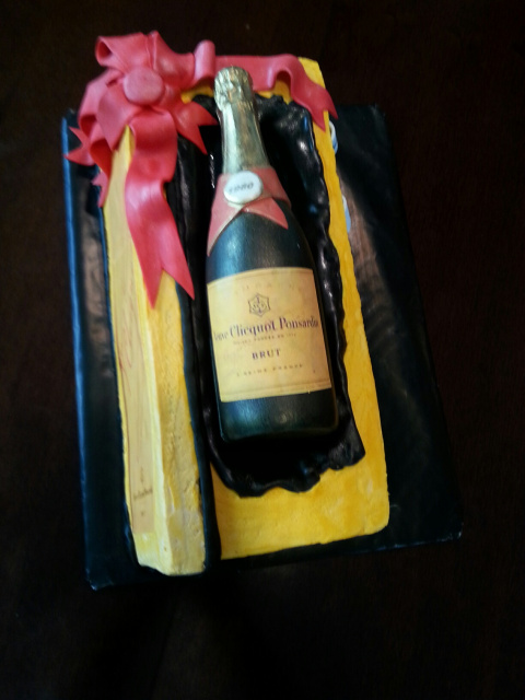 Champagne Box Cake