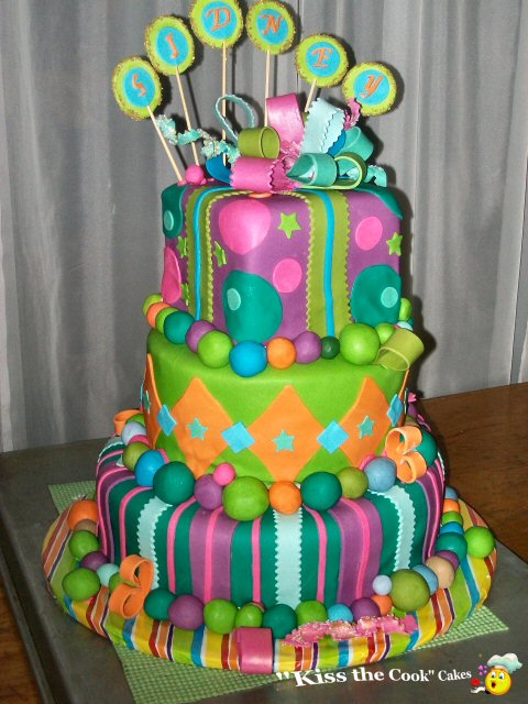 Fondant Birthday Cake