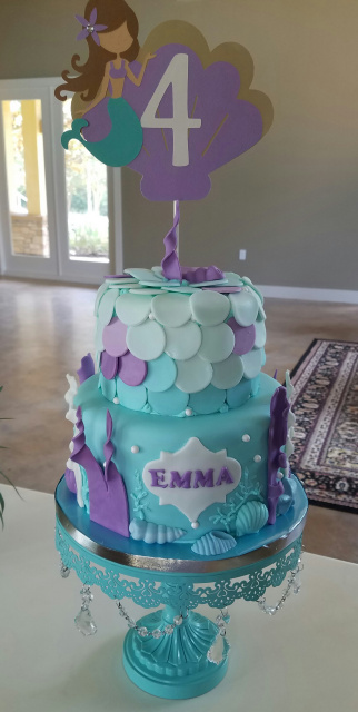 Mermaid Inspired Cake