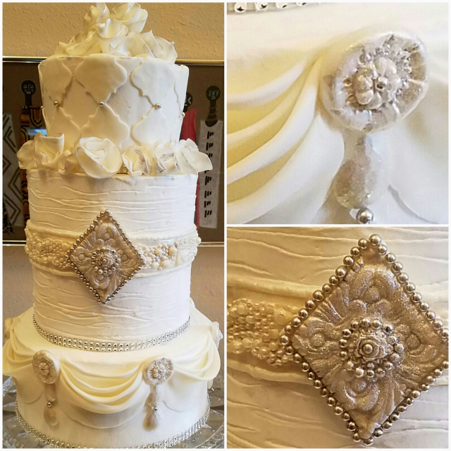 jewels and pearls cake