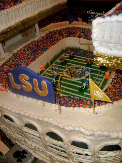 LSU Stadium Grooms Cake