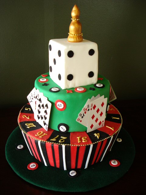 Casino Grooms Cake