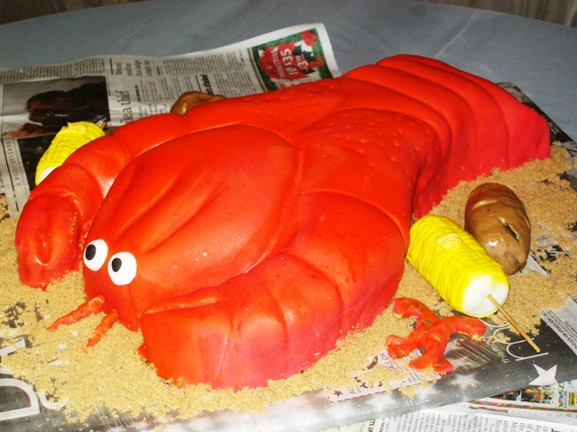Fondant Lobster Cake