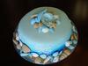 Single Tier Fondant Seashore Theme Cake